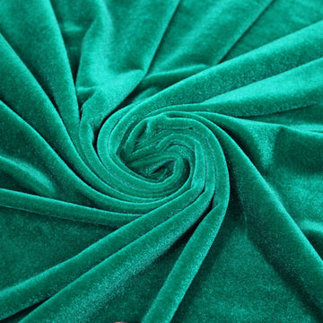 Tissu maille velours lisse - vert praisin