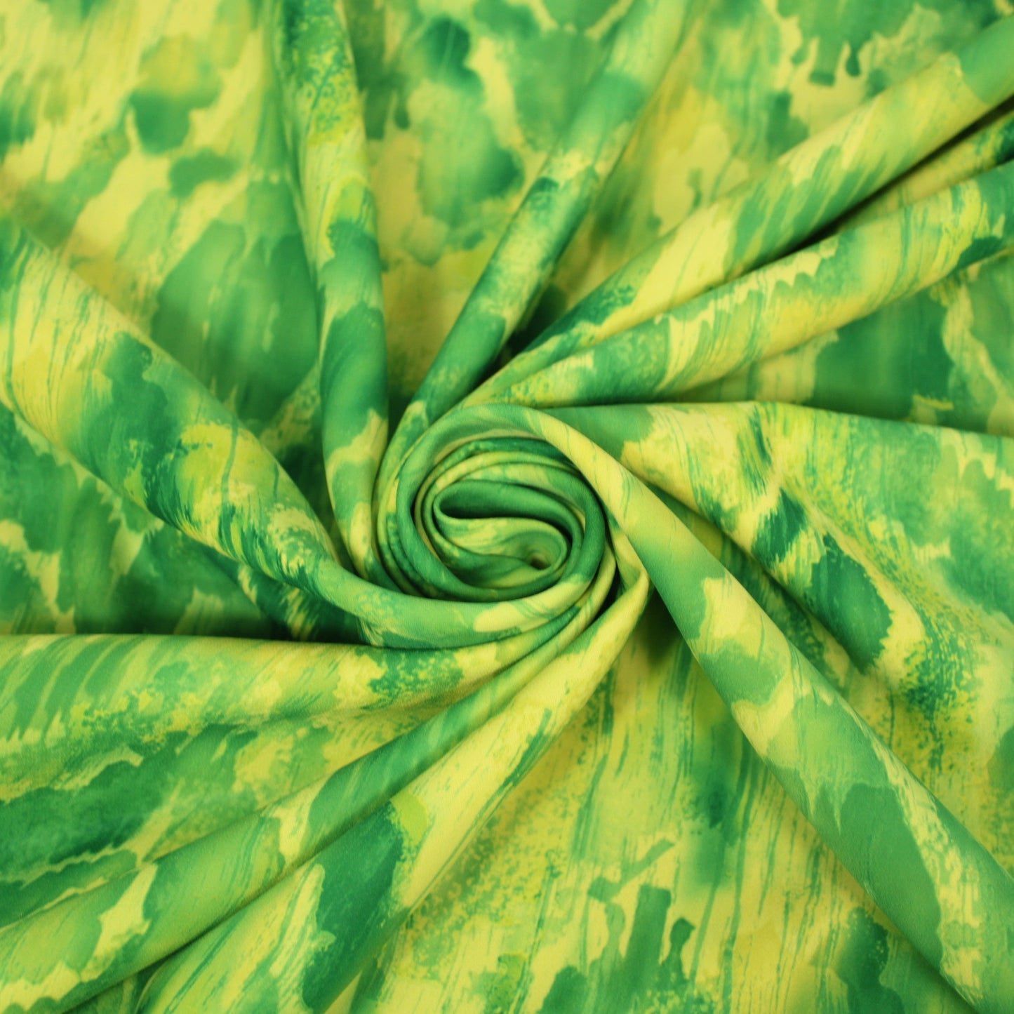 Tissu crêpe japonais - imprimé tacheté - ton vert et jaune - photo 1/4 | So Tissus
