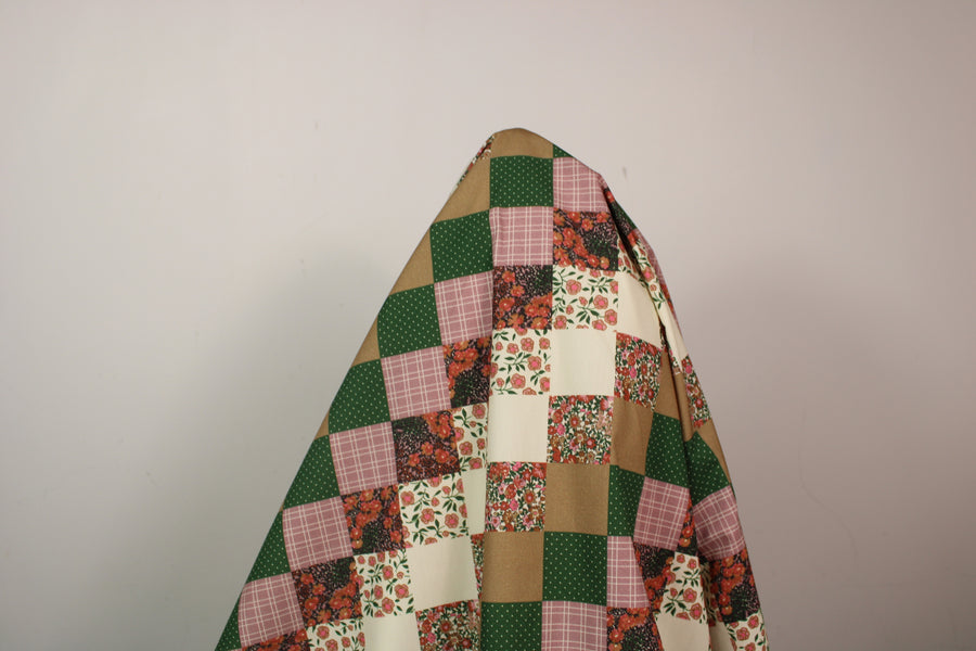 Tissu toile de coton - imprimé patchwork