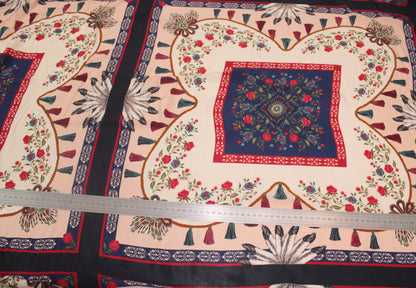 Tissu crêpe viscose - imprimé fleuri et pompom - photo 4/4 | So Tissus