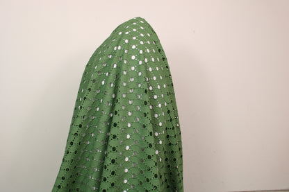 Tissu broderie anglaise - kaki - photo 3/3 | So Tissus