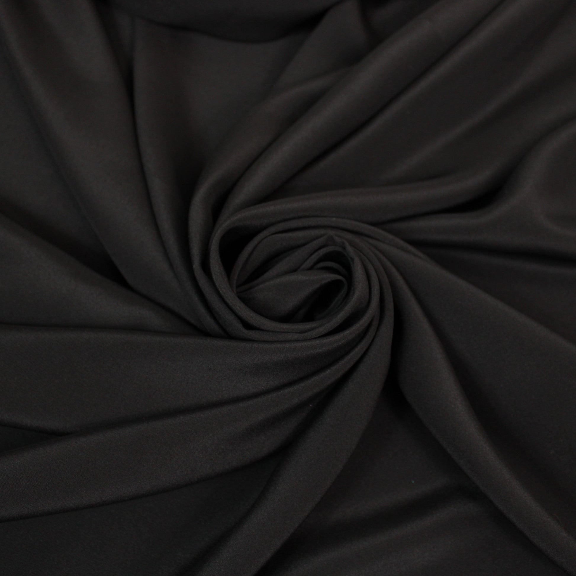 Tissu crêpe de chine 100% soie - noir - photo 1/3 | So Tissus