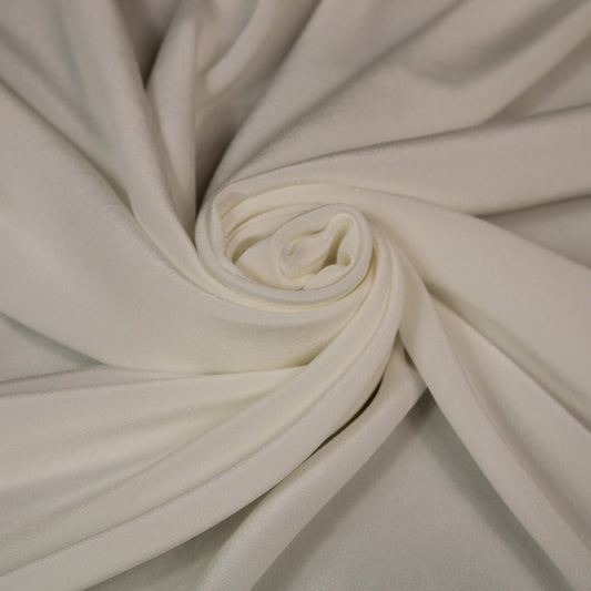 Tissu crêpe de chine 100% soie - blanc - photo 1/3 | So Tissus