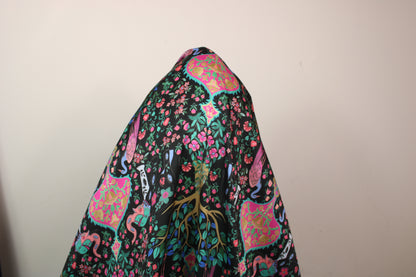 Tissu twill - imprimé paon et éléphant - photo 3/4 | So Tissus