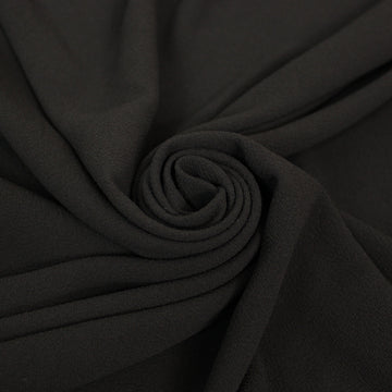 Tissu crêpe texturé - noir