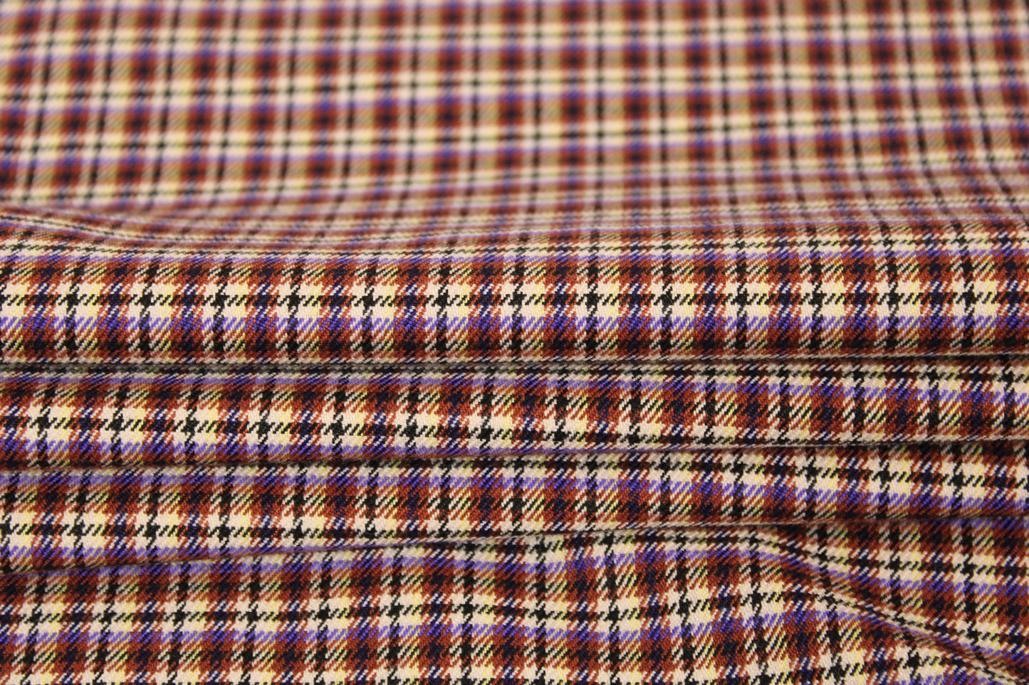 Tissu flanelle -  petits carreaux - multicolore - photo 2/5 | So Tissus