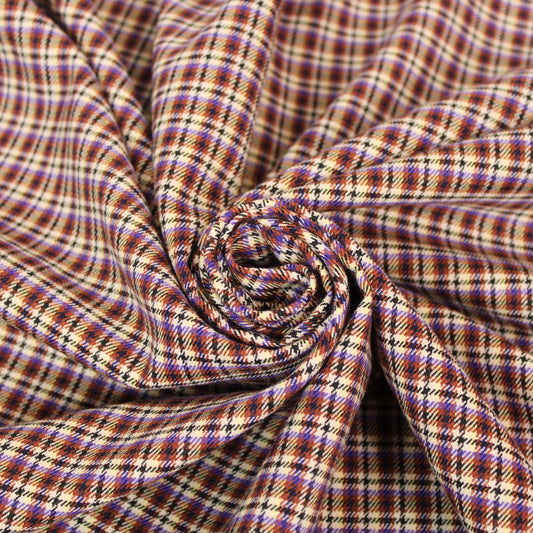 Tissu flanelle -  petits carreaux - multicolore - photo 1/5 | So Tissus
