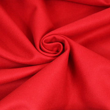 Tissu drap de laine et cachemire - rouge