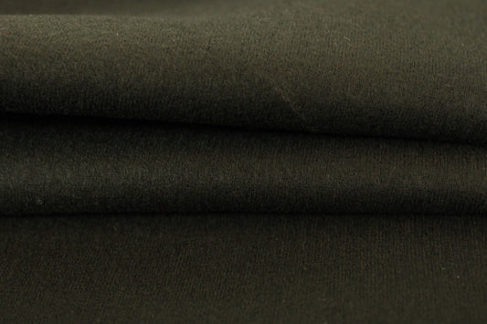 Tissu drap de laine et cachemire - kaki foncé - photo 2/3 | So Tissus