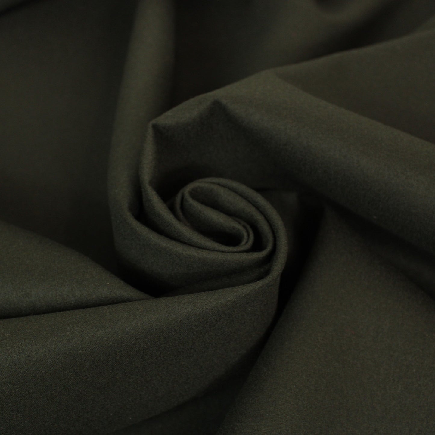 Tissu drap de laine et cachemire - kaki foncé - photo 1/3 | So Tissus