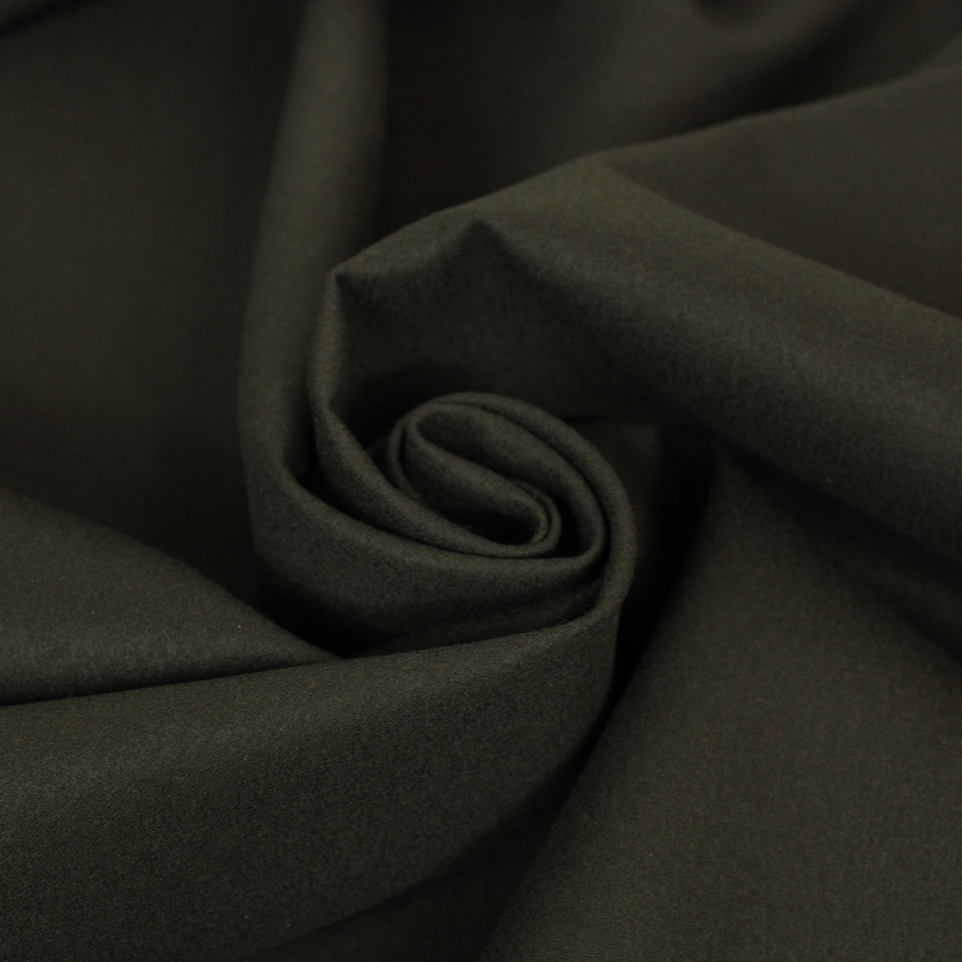 Tissu drap de laine et cachemire - kaki foncé - photo 1/3 | So Tissus