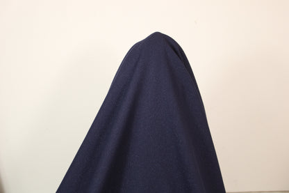Tissu crêpe de laine - bleu marine et lurex argenté - photo 3/3 | So Tissus