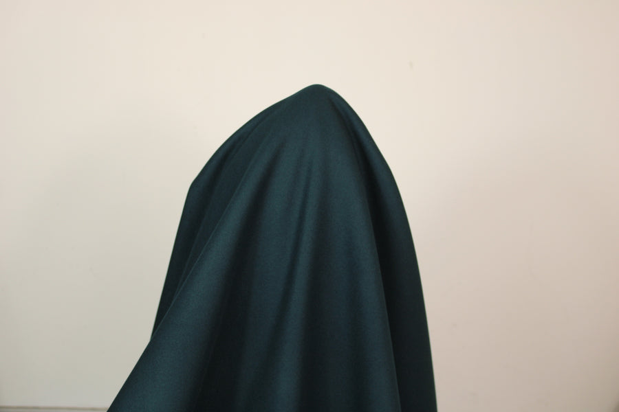 Tissu drap de laine et cachemire - vert sapin