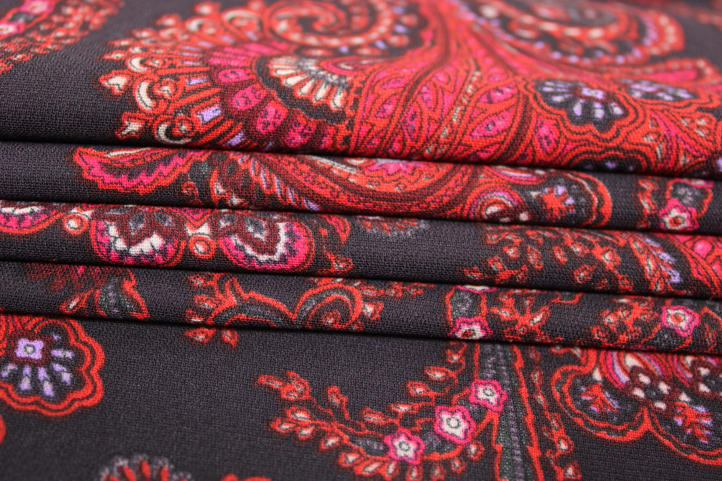 Tissu crêpe - imprimé cachemire - photo 2/4 | So Tissus