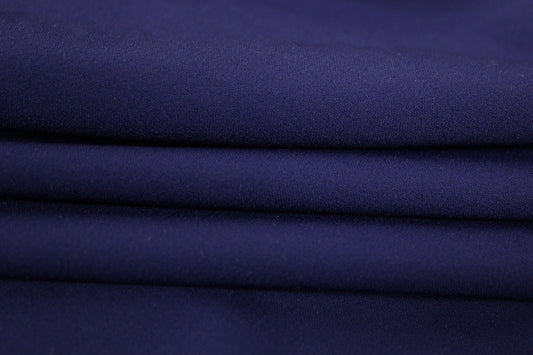 Tissu microfibre stretch - bleu nuit - photo 2/3 | So Tissus