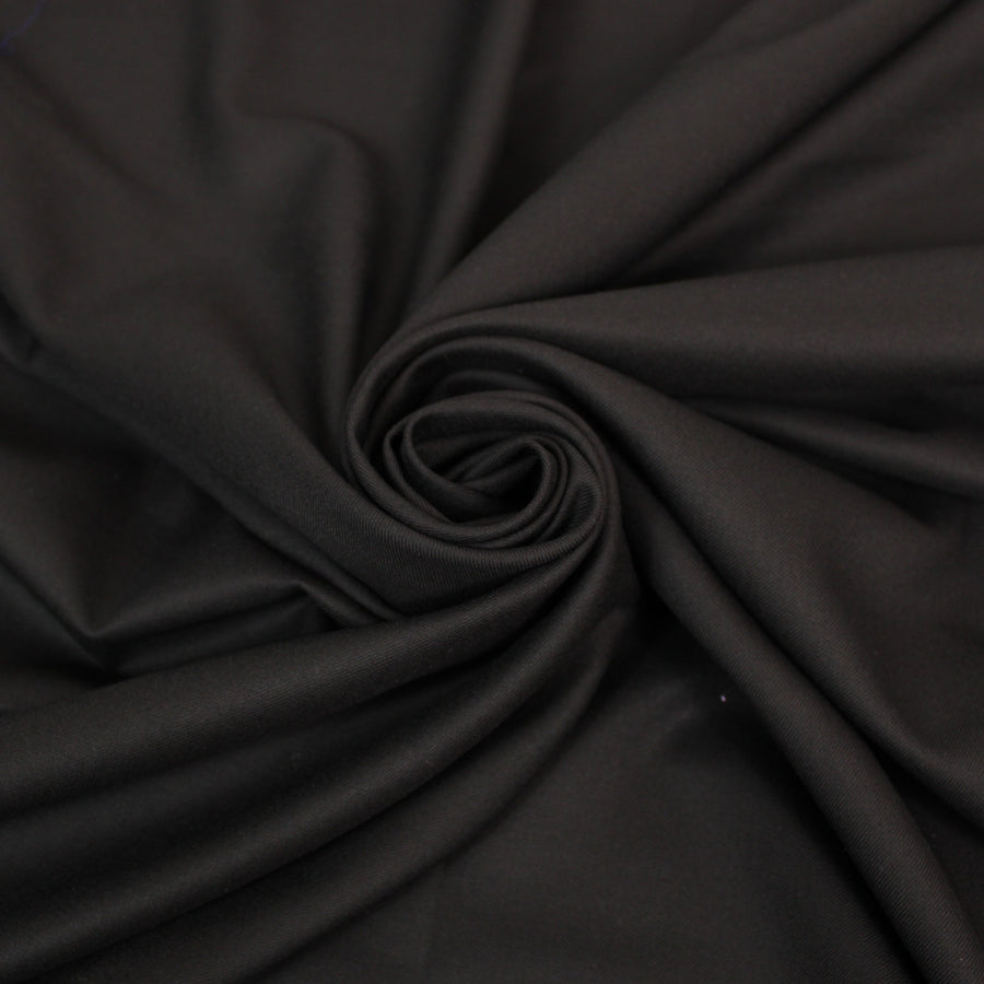 Tissu super 120s laine et cachemire  - noir