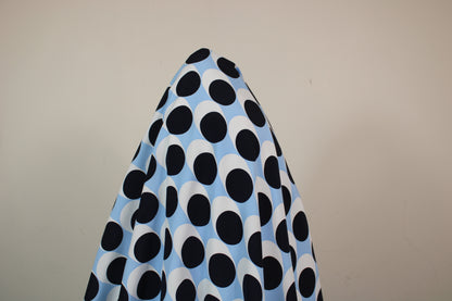 Tissu viscose - imprimé géométrique - ton bleu - photo 4/4 | So Tissus