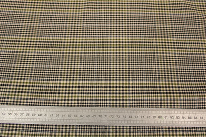 Tissu flanelle -  petits carreaux - ton beige et noir - photo 4/4 | So Tissus