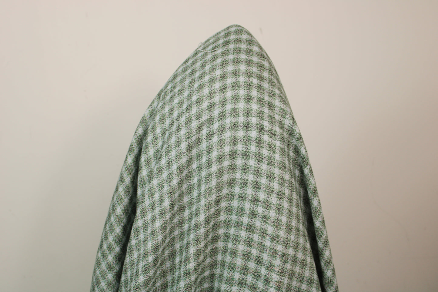 Tissu étamine de coton à carreaux - ton gris vert - photo 3/4 | So Tissus