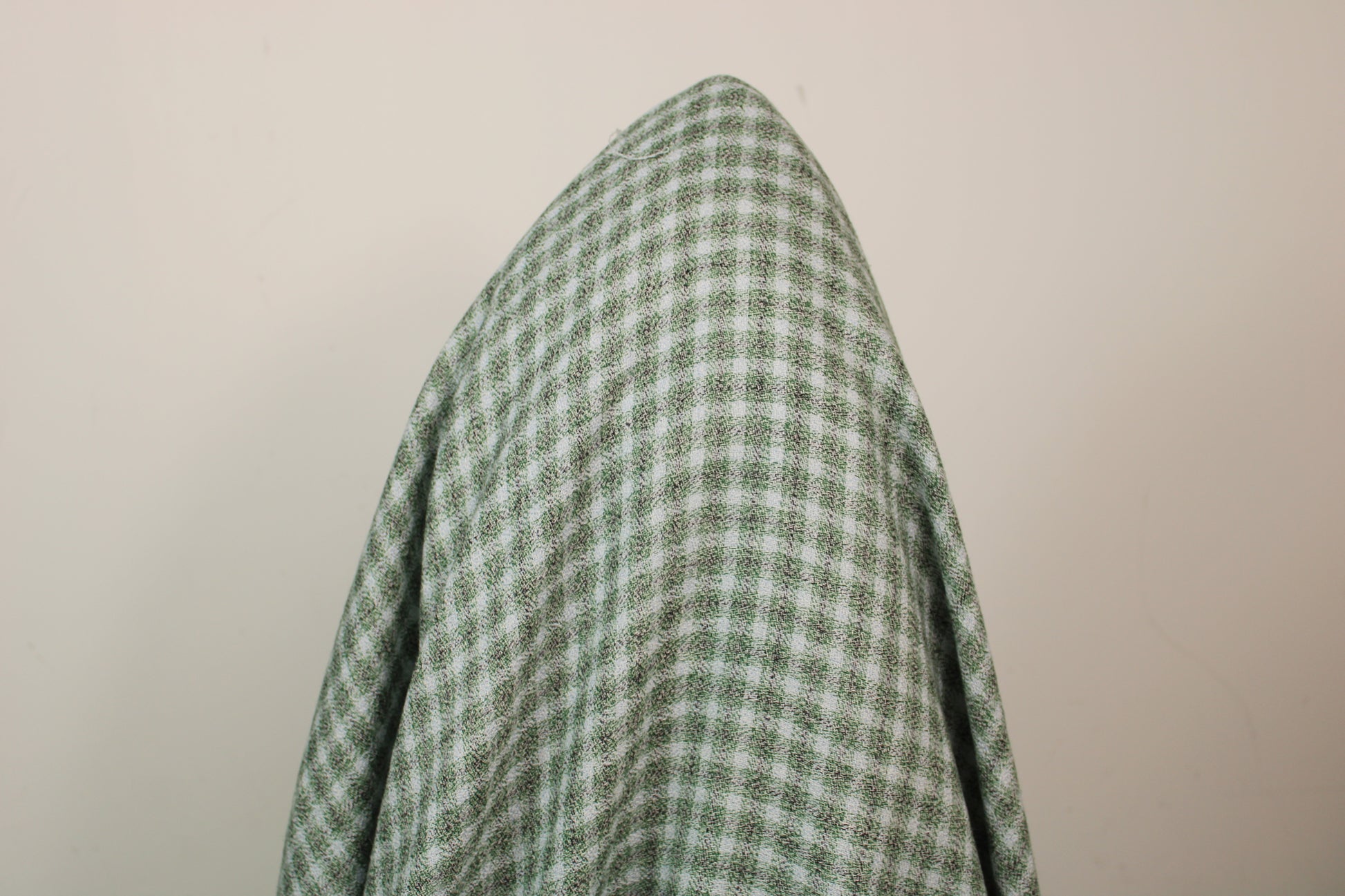 Tissu étamine de coton à carreaux - ton gris vert - photo 3/4 | So Tissus