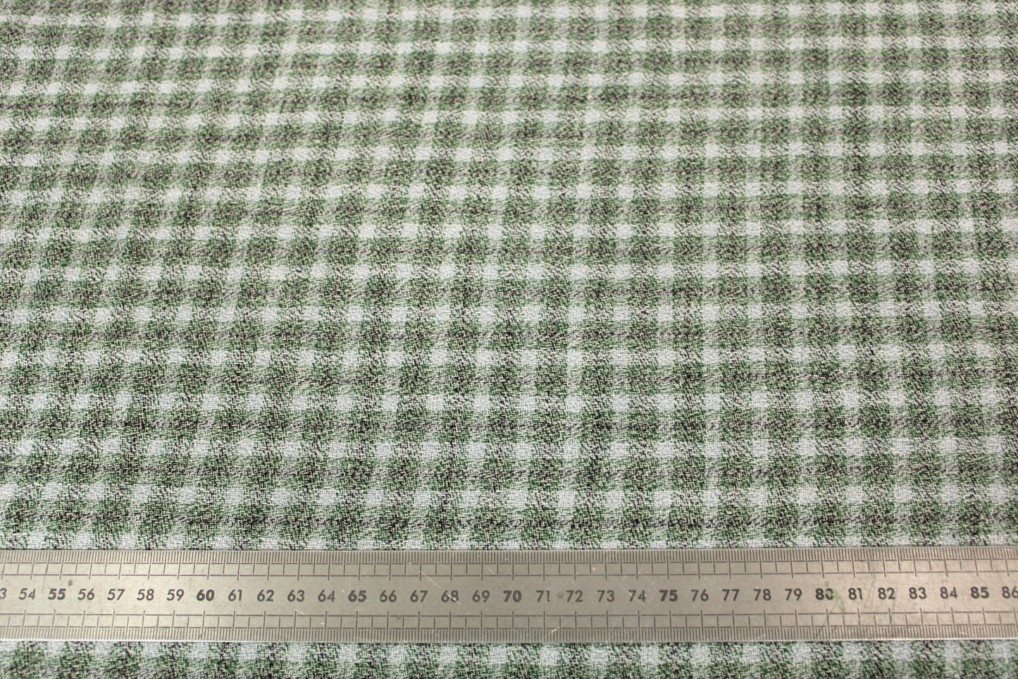 Tissu étamine de coton à carreaux - ton gris vert - photo 4/4 | So Tissus