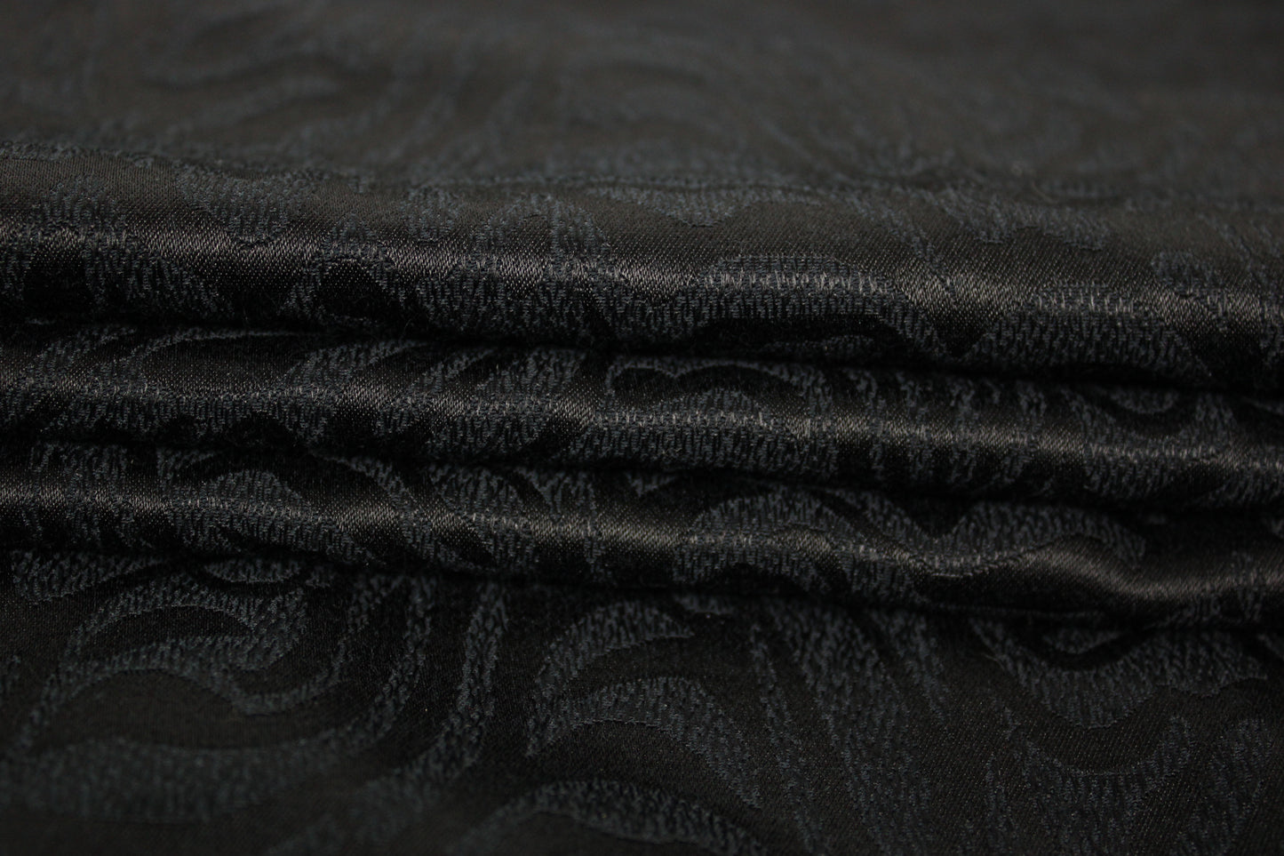 Tissu coton et soie - motif zébré - noir - photo 2/4 | So Tissus