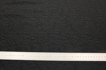 Tissu coton et soie - motif zébré - noir - photo 4/4 | So Tissus