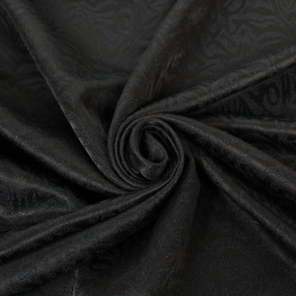 Tissu coton et soie - motif zébré - noir - photo 1/4 | So Tissus