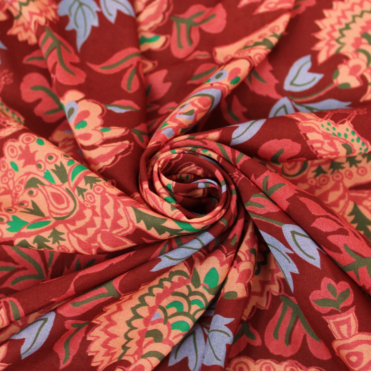 Tissu voile de coton - imprimé vintage - photo 1/4 | So Tissus
