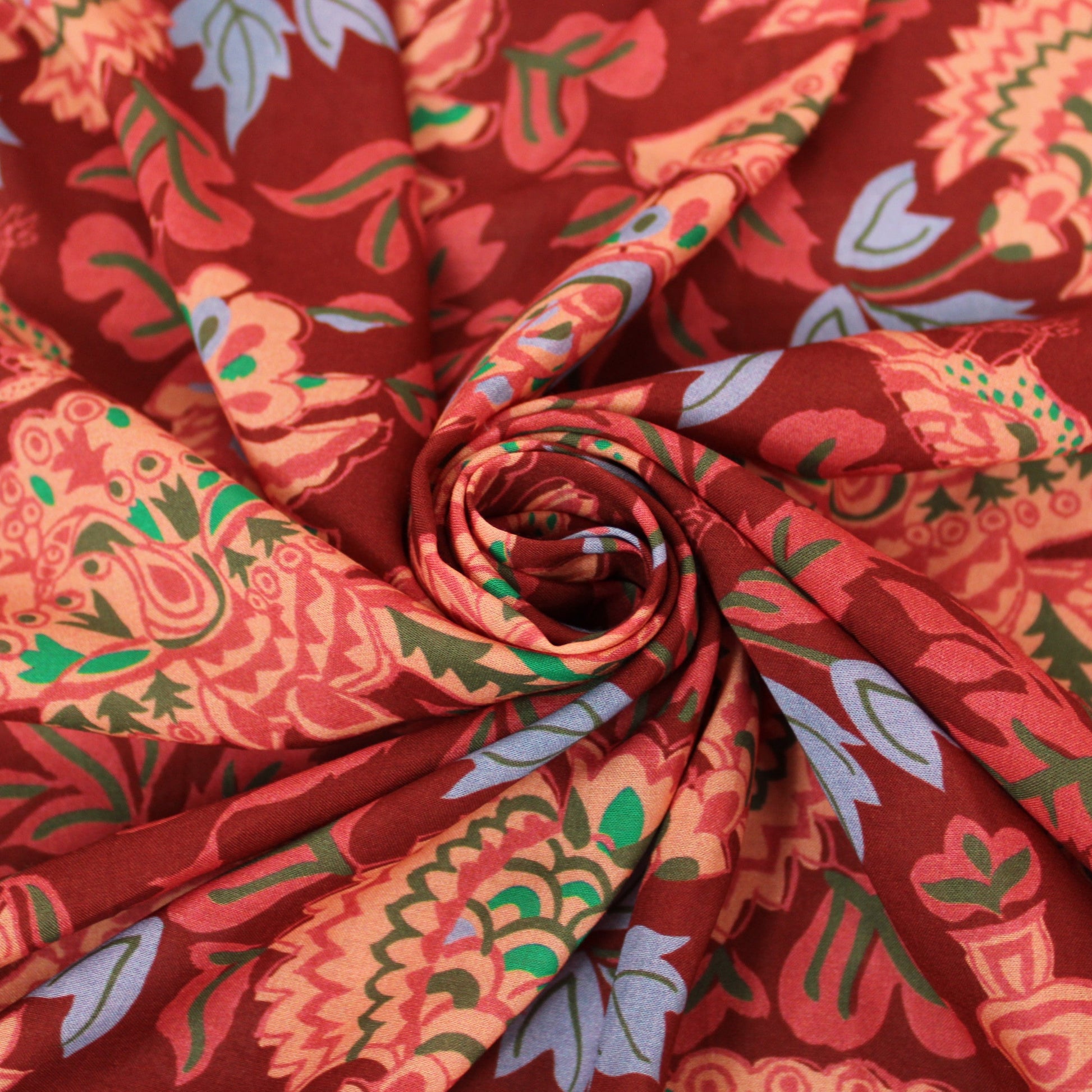 Tissu voile de coton - imprimé vintage - photo 1/4 | So Tissus