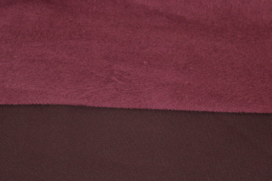 Tissu molleton - bordeaux - photo 2/3 | So Tissus