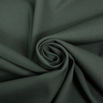 Tissu laine froide stretch - gris vert foncé