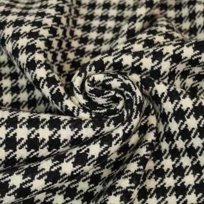 Tissu lainage pied de poule - noir et blanc - photo 1/4 | So Tissus