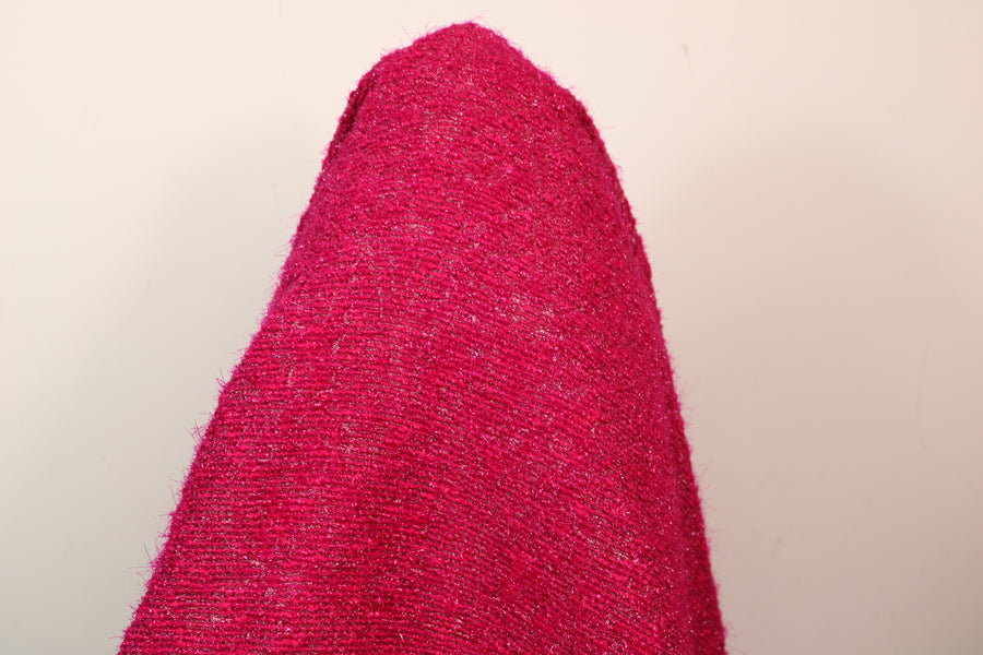 Tissu tweed lurex - fuchsia