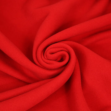 Tissu drap de laine - rouge