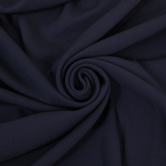 Tissu crêpe de laine - bleu marine - photo 1/3 | So Tissus