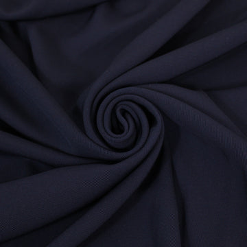 Tissu crêpe de laine - bleu marine