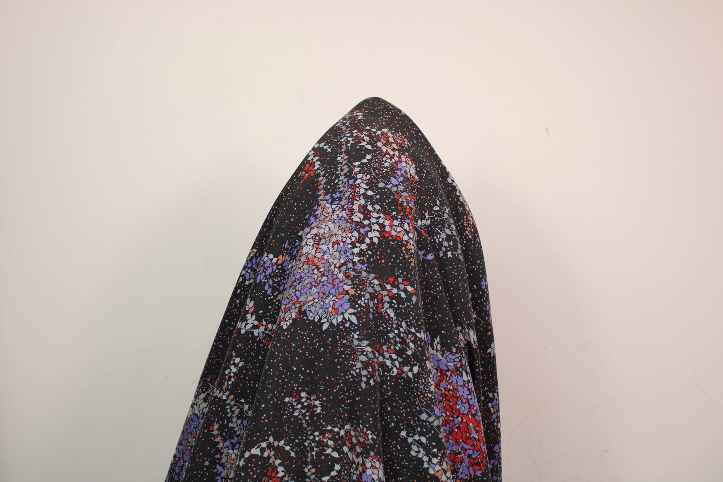 Tissu crêpe de soie lavé - imprimé tacheté - multicolore