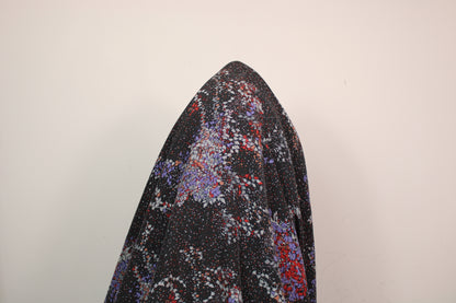 Tissu crêpe de soie lavé - imprimé tacheté - multicolore