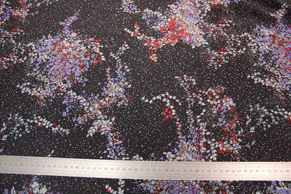 Tissu crêpe de soie lavé - imprimé tacheté - multicolore