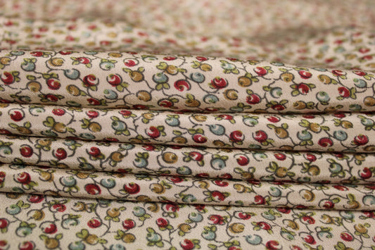 Tissu crêpe de chine 100% soie - imprimé fruits multicolore - photo 2/4 | So Tissus