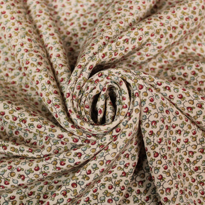 Tissu crêpe de chine 100% soie - imprimé fruits multicolore - photo 1/4 | So Tissus