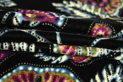 Tissu velours viscose - imprimé fleur cachemire - photo 2/4 | So Tissus