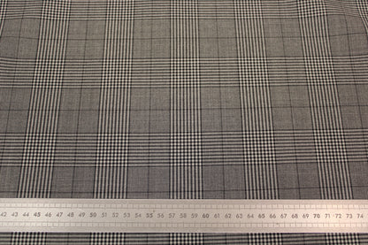 Tissu laine froide - prince de galles - ton gris - photo 4/4 | So Tissus