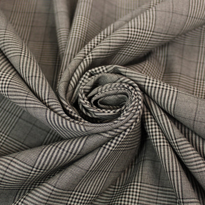 Tissu laine froide - prince de galles - ton gris - photo 1/4 | So Tissus
