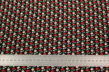 Tissu crêpe de chine 100% soie - imprimé cerises - photo 3/4 | So Tissus