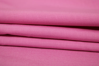 Tissu gabardine coton - à carreaux ton sur ton - rose - photo 2/4 | So Tissus