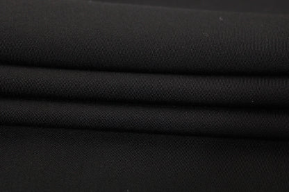 Tissu crêpe de laine stretch - noir - photo 2/3 | So Tissus