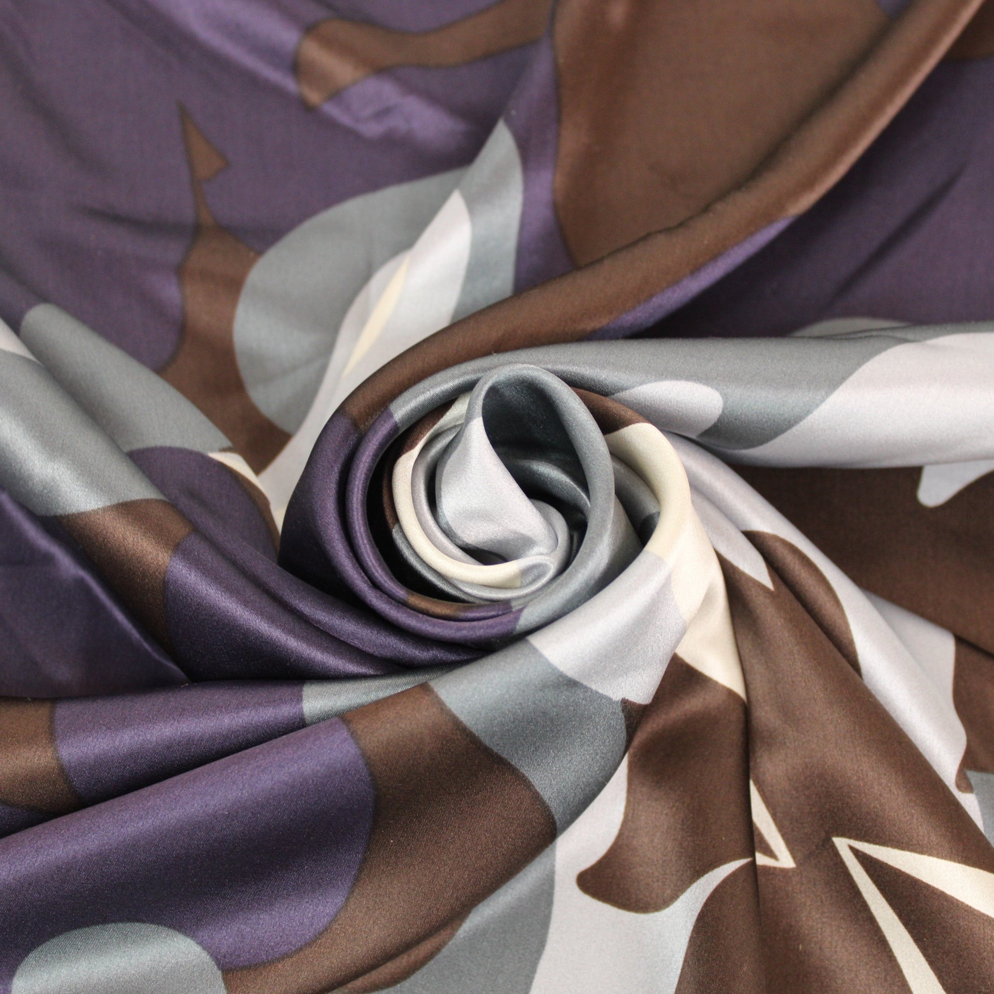 Tissu satin de soie - imprimé abstrait - photo 1/4 | So Tissus