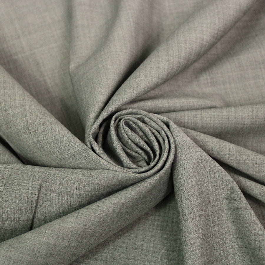 Tissu laine froide stretch - gris souris